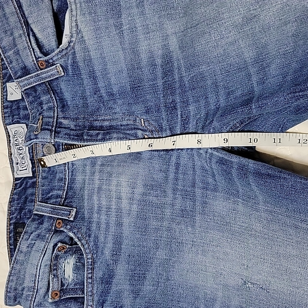 Lucky Brand Jeans Womans Size 0/25 Blue Sienna Slim Boyfriend Denim flex - Picture 15 of 17